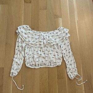 White blouse from Abercrombie&Fitch